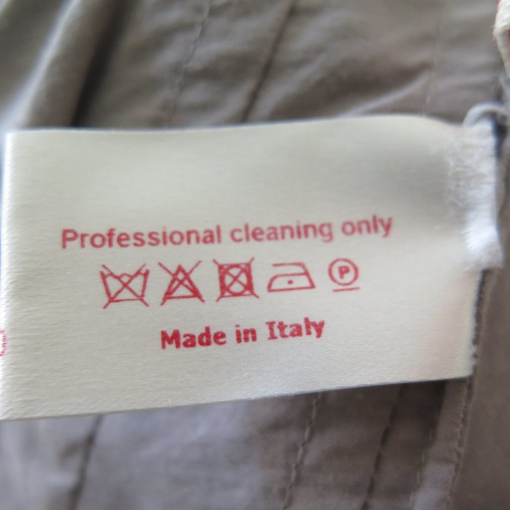 MARNI  Sleeveless Ruched Sleeveless Cotton Top in Taupe Sz 42 - Picture 7 of 7